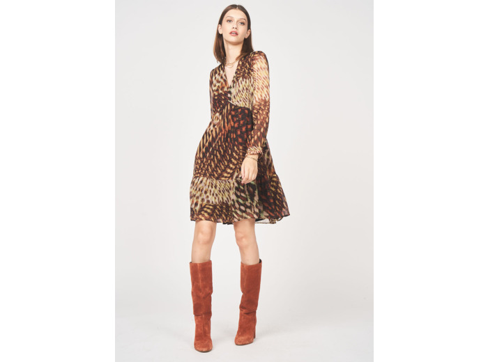 Robe courte imprimée