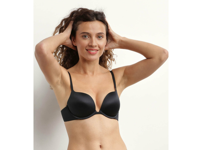 Soutien-gorge push up à armatures en microfibre Noire Dim Beyond Sexy