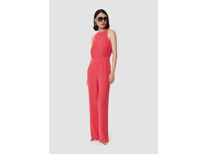 Combinaison Cherry rouge en crêpe