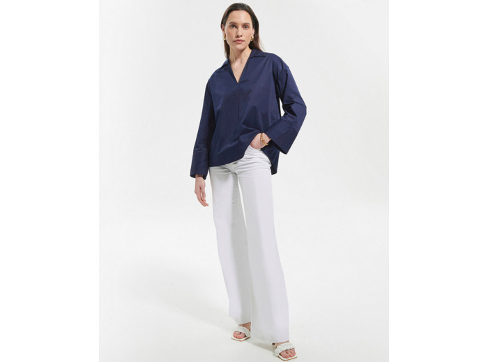 Chemise Capri Marine en Coton