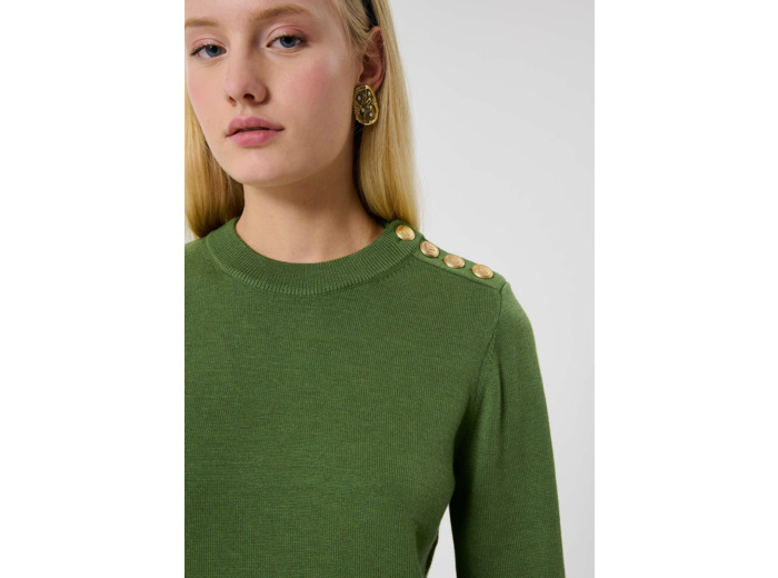 Pull Prunette Cactus en Polyester