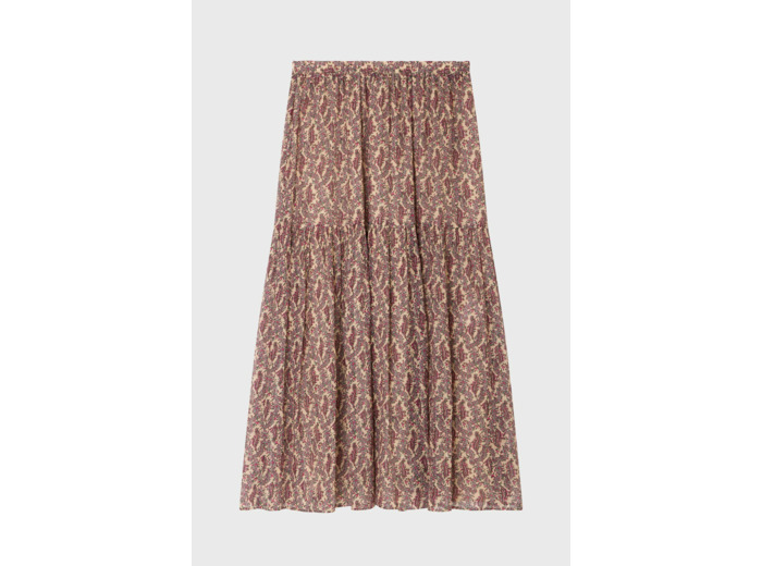 Jupe à fleurs et lurex - DULCIE