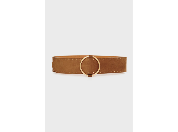 Ceinture en cuir velours avec studs - CASSANDRA