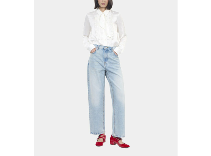 Chemise jacquard écrue ecru
