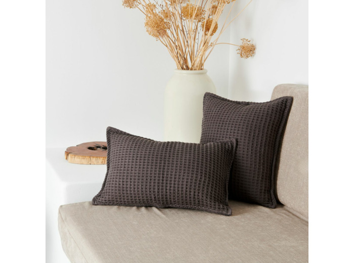 Housse Coussin Nid Abeille 400g/m² | Linge de Décoration | Tradition des Vosges