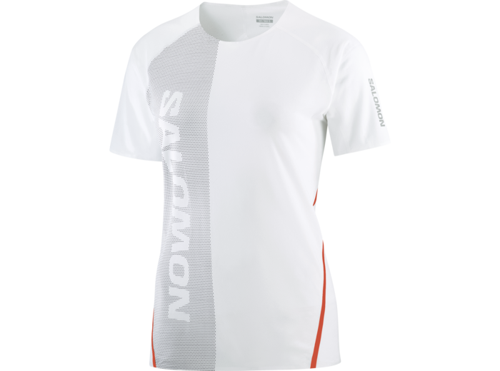 S Lab Speed Tee White Deep Black