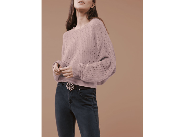 Pull rose poudre