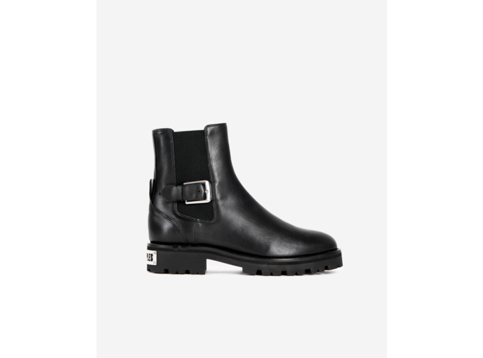 Bottines chelsea en cuir noires black
