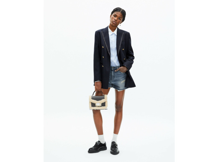 Veste de costume double croisure dark navy