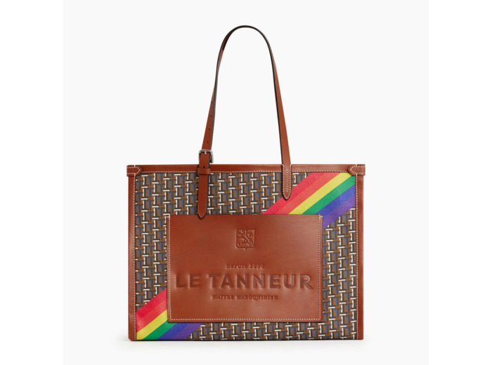 Grand sac cabas Camille en toile monogramme