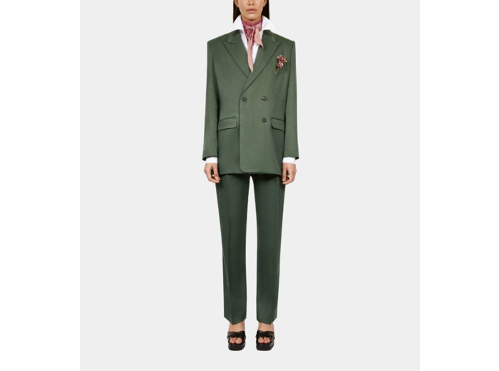 Veste Tailleur Verte wood kaki