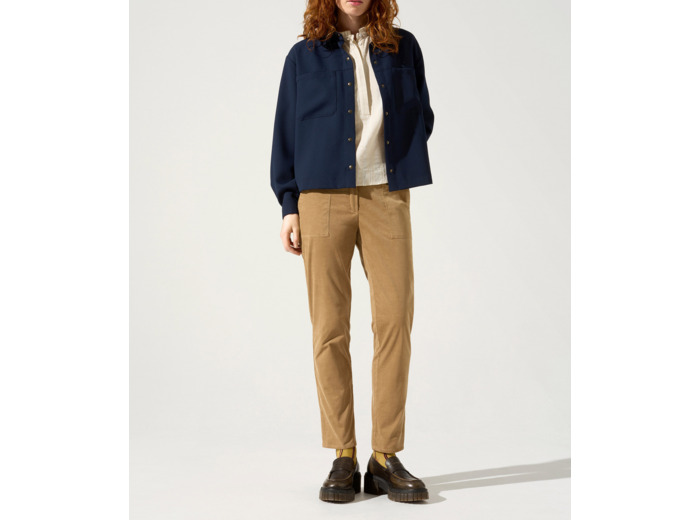 Pantalon droit cafe au lait