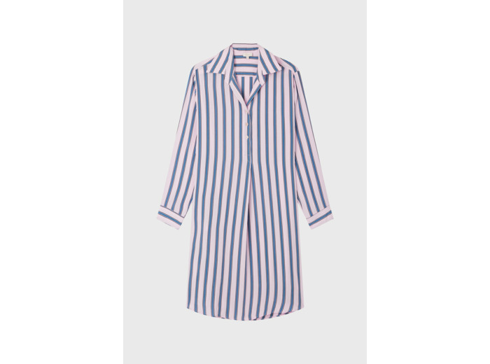 Robe chemise mi-longue à rayures - ENNA