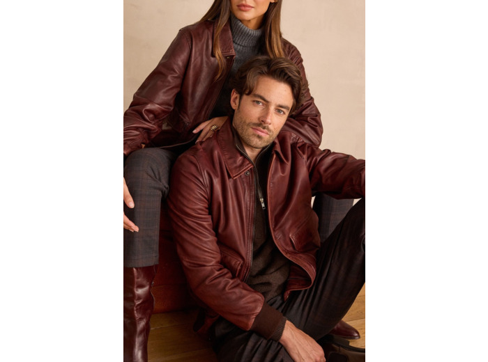 Blouson unisexe en 100% cuir SEDUCTEUR