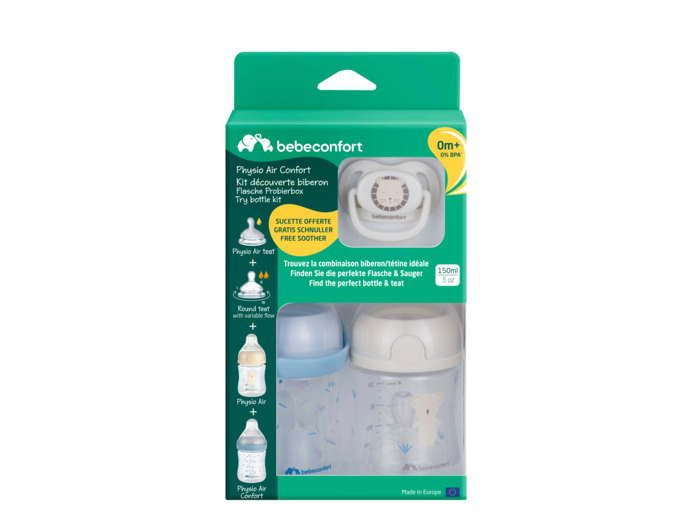 Kit d'essai biberon 1er âge Blanc Et Bleu