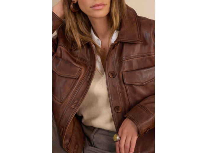 Veste en cuir DONNA