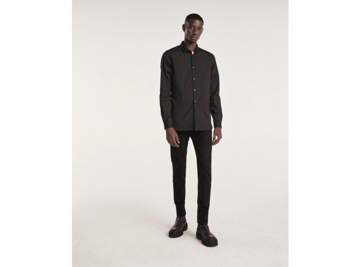 Chemise En Popeline Stretch