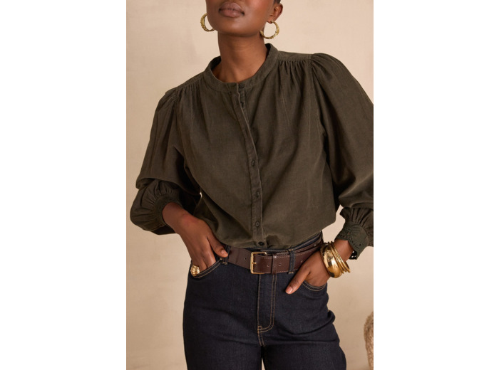 Blouse SENNA en 100% coton velours