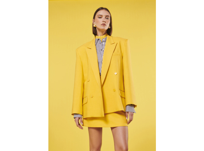 Veste Victoria Jaune en Viscose