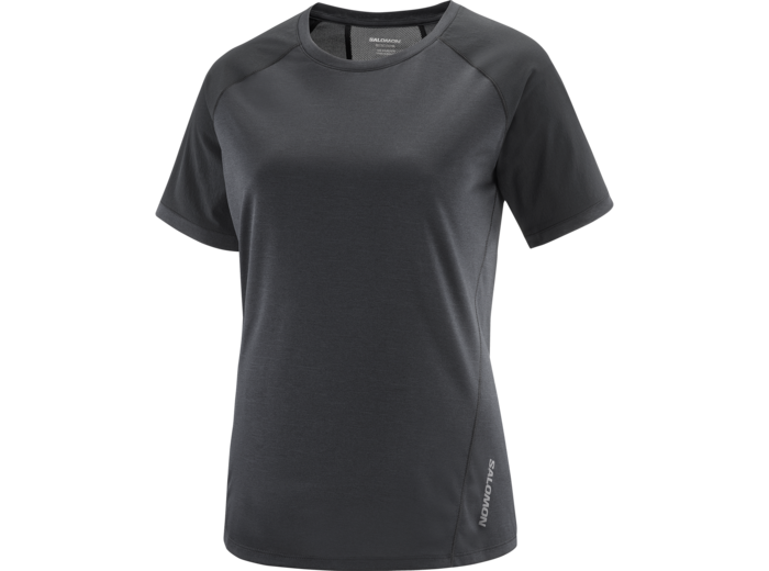 Outline Ss Tee Deep Black