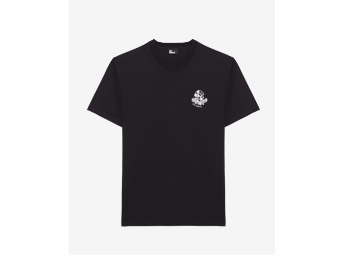 T-shirt manches courtes broderie skull black
