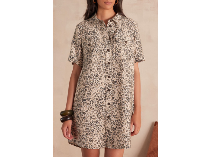 Robe chemise ROSEMARY imprimée
