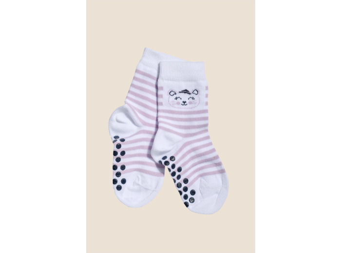Chaussettes enfant antidérapantes chat