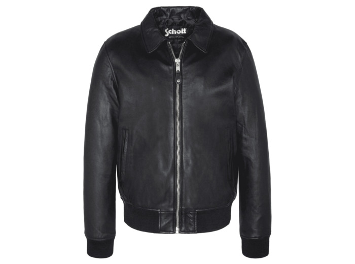 Blouson en cuir à col officier LCDETROIT SCHOTT