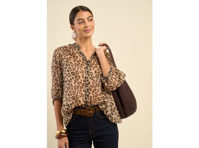 Chemisier imprimé animalier