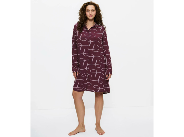 Chemise de nuit manche longue