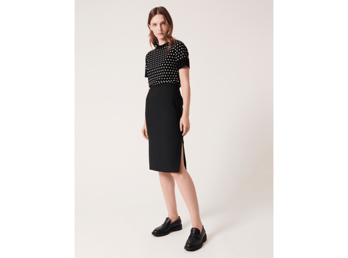 Jupe Jaden Noir en Polyester