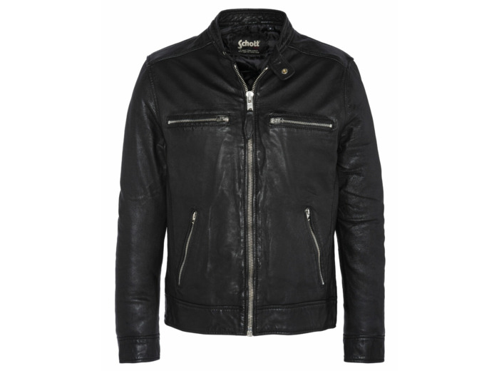 Blouson motard en cuir d'agneau LCNEWPORT SCHOTT