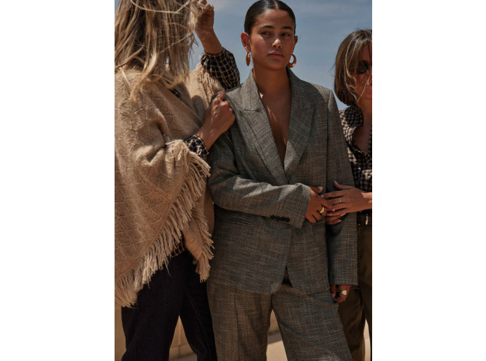 Veste de tailleur pied de poule
