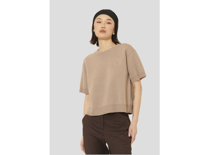 Pull Pamelia Noisette en Laine Merinos Extrafine