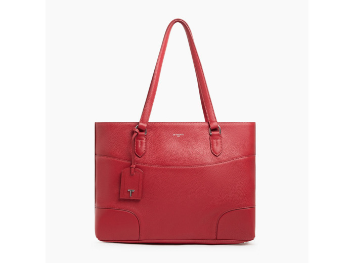 Grand sac cabas Romy en cuir grainé