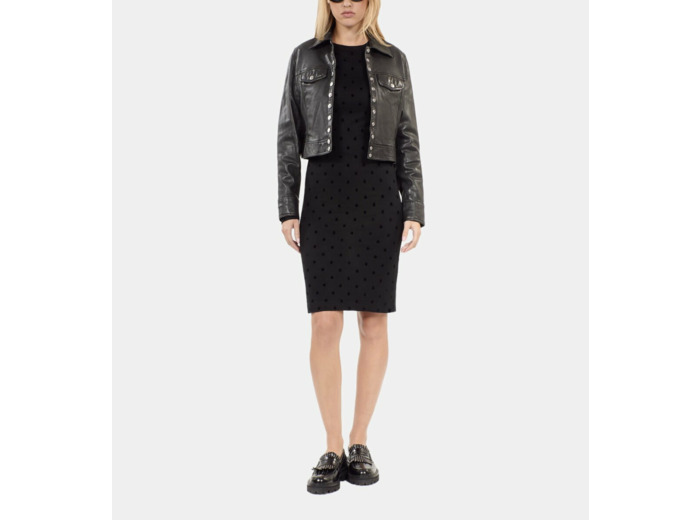 Robe Courte En Jersey Noire black