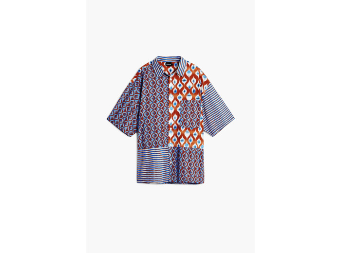 Chemise À Manches Courtes En Tissu – Homme