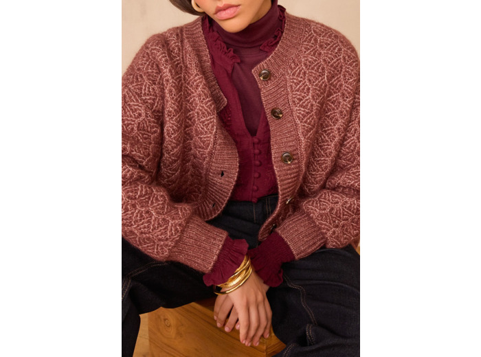 Gilet COSMO en mohair et laine