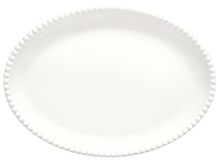 TIFFANY WHITE Plat ovale 32,5x23cm