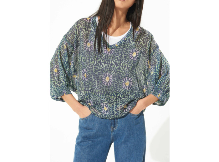 Blouse marguerite denim