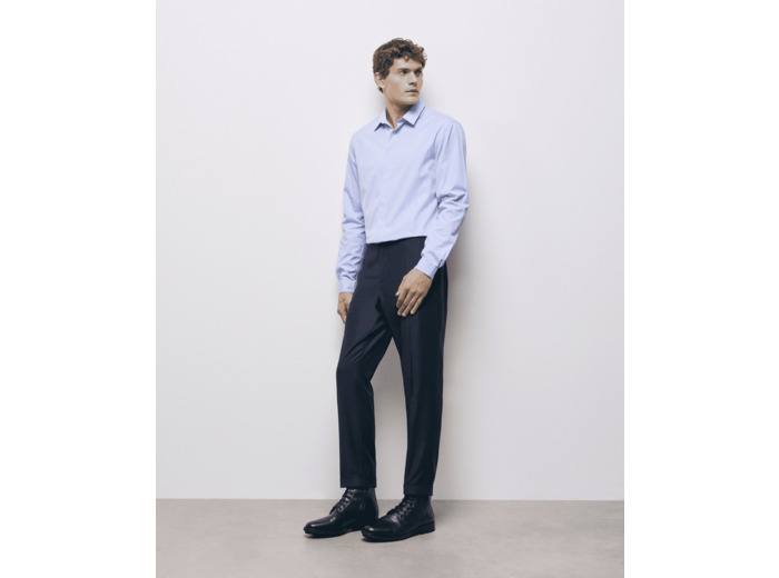 Pantalon Costume Ceinture Elastiquee navy