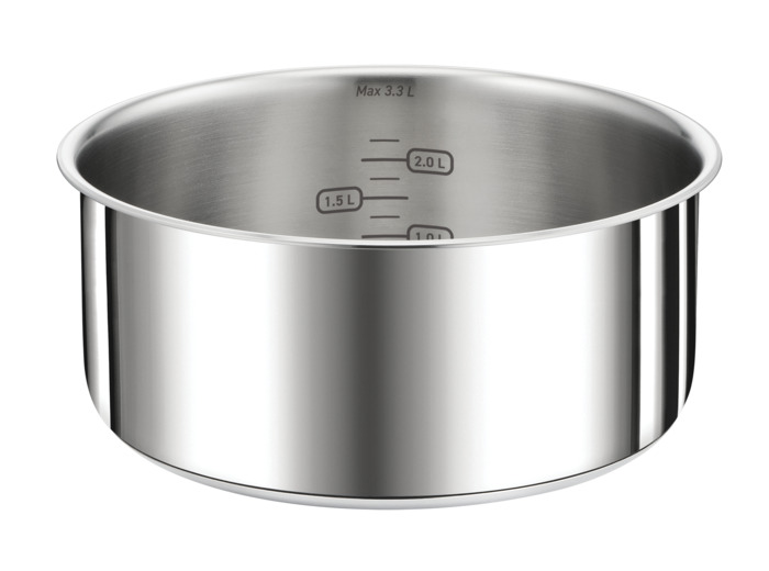 Casserole 22cm Ingenio Préférence, manche amovible, Inox, Induction