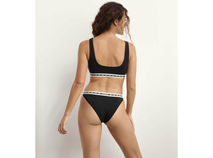 Brassière femme en coton modal Noire Dim Icons Essentiel