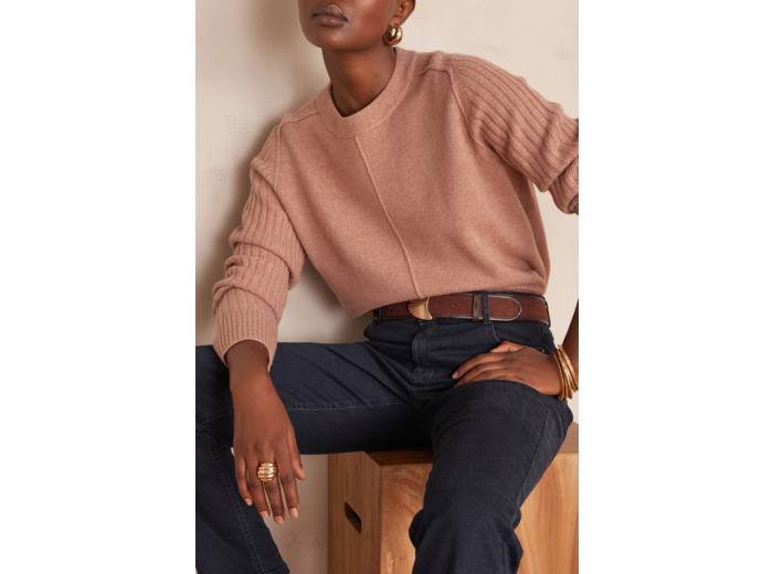 Pull BROOKLYN en laine côtelé