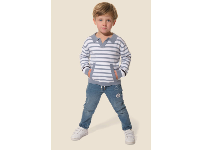 Pull garçon esprit polo Dylan