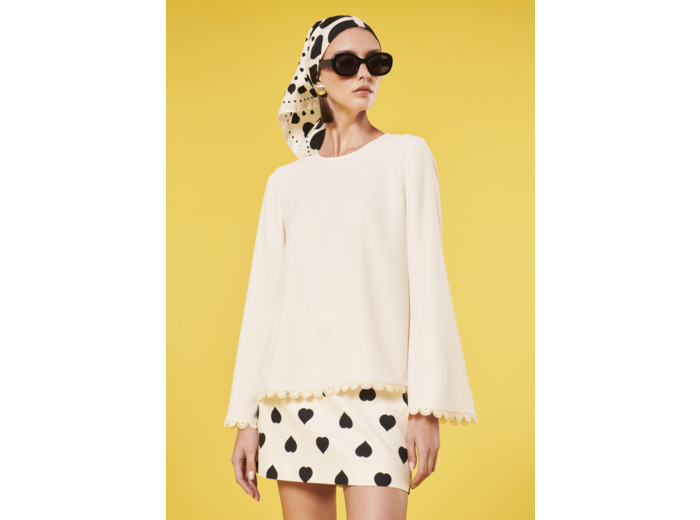Top Tazzio Ecru en Polyester