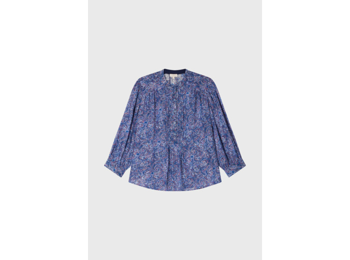 Blouse imprimée et lurex - AILEEN
