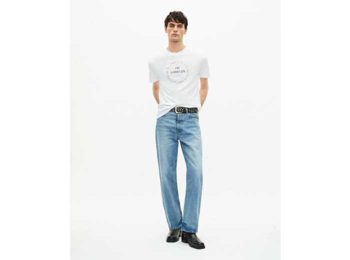 T-shirt manches courtes avec print devant white