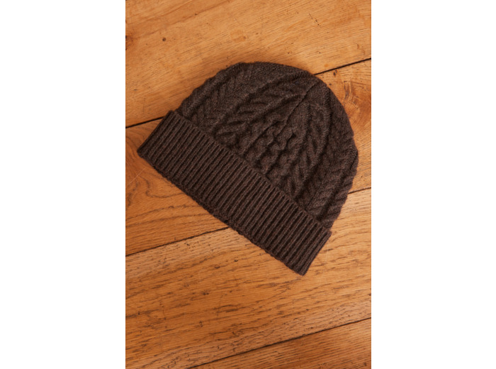 Bonnet HOCHE en maille torsadée