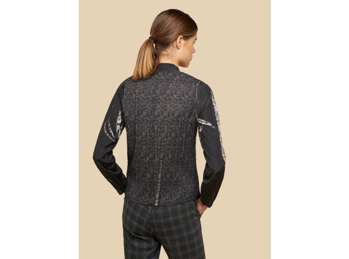 Chemise pollen argente